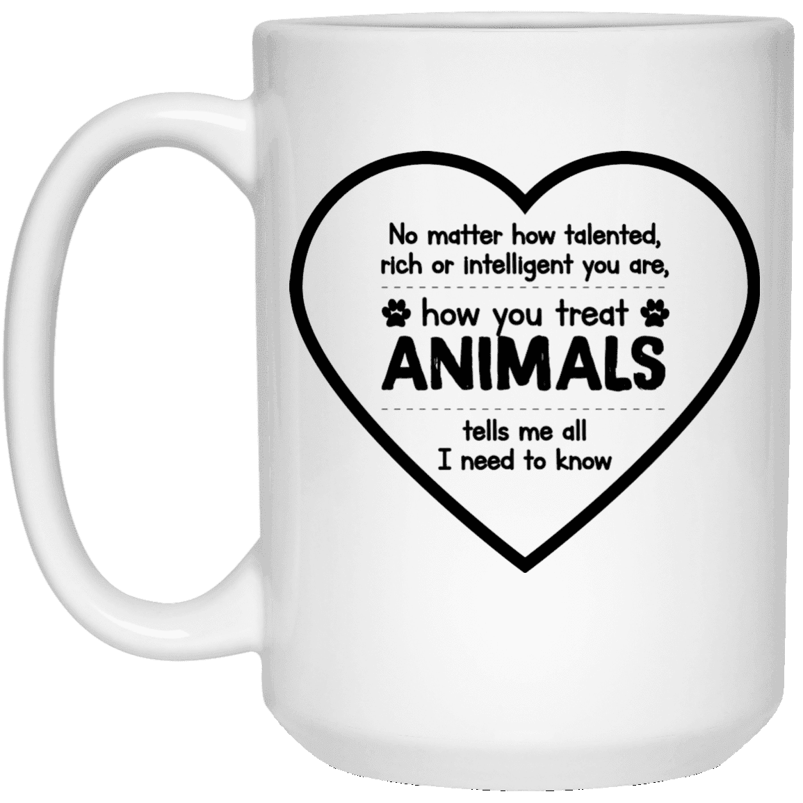 How You Treat Animals - Mugs.