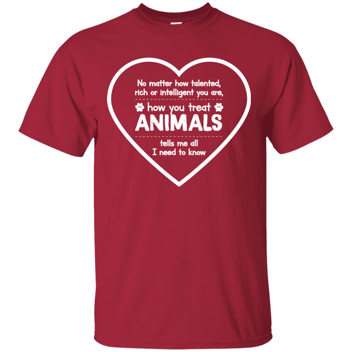 How You Treat Animals - T Shirt.