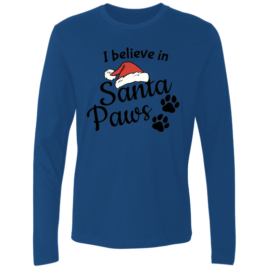 I Believe in Santa Paws - Long Sleeve T Shirt Rescuers Club
