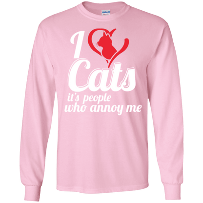 I Love Cats - Long Sleeve T Shirt.