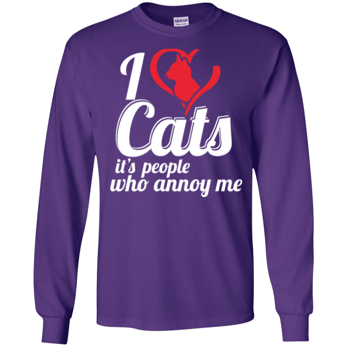 I Love Cats - Long Sleeve T Shirt.