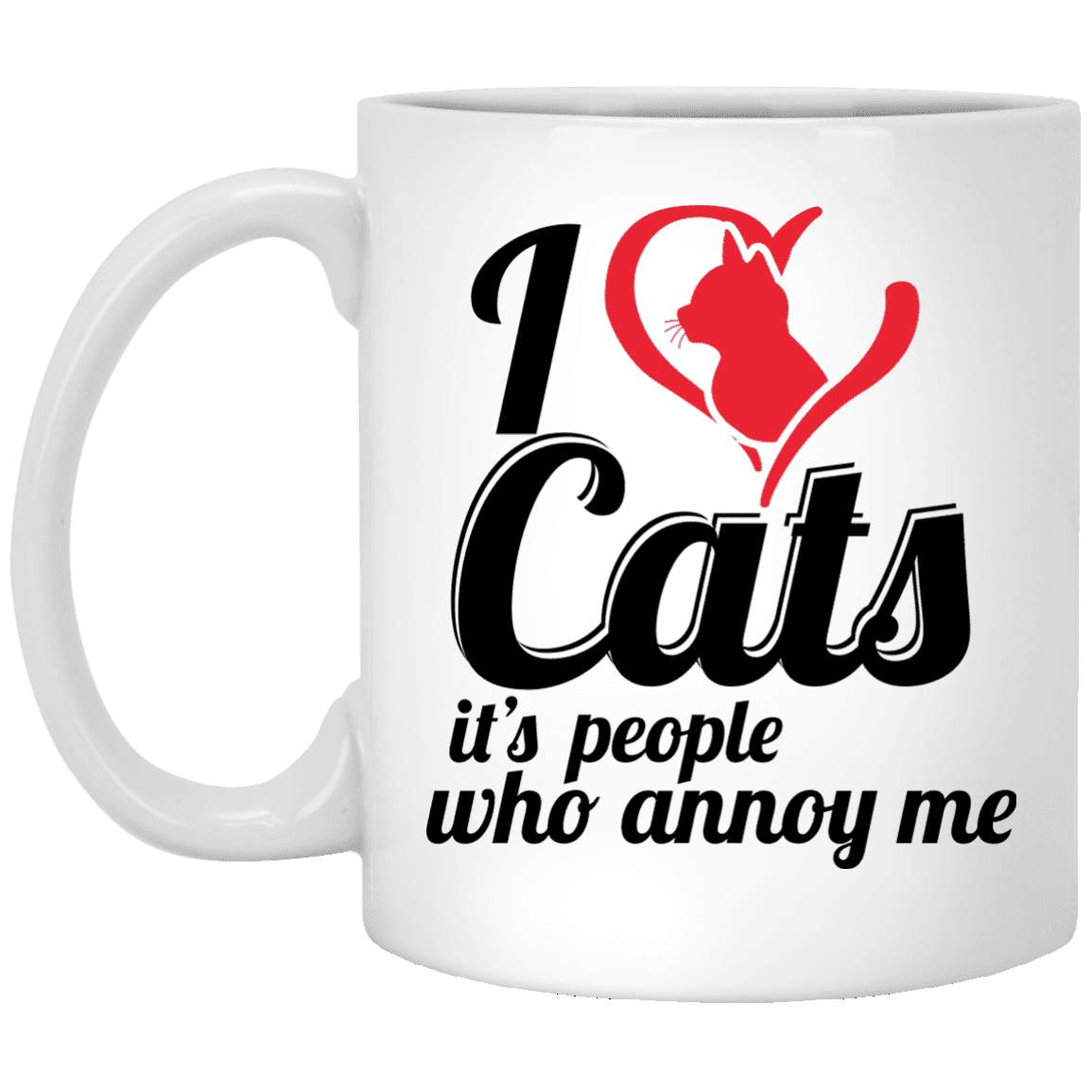 I Love Cats - Mugs.