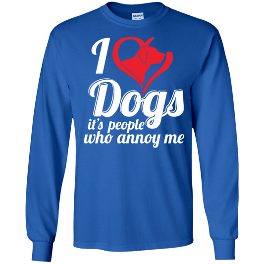 I Love Dogs - Long Sleeve T Shirt.