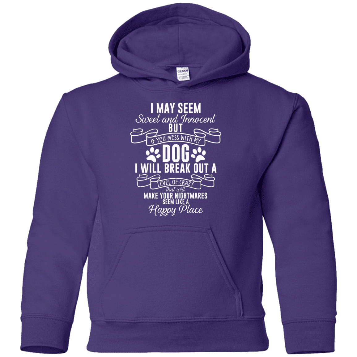 I May Seem Sweet And Innocent - Youth Hoodie.
