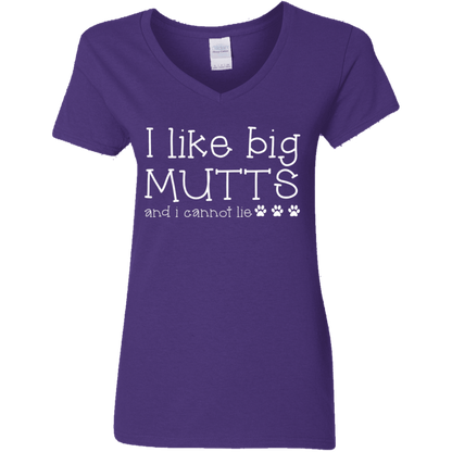 I Like Big Mutts - Ladies V Neck.