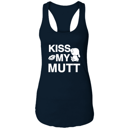 Kiss My Mutt - Ladies Racer Back Tank.