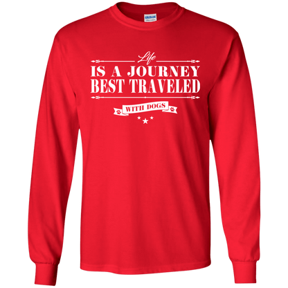 Life Is a Journey Best Travelled With Dogs - Sweatshirt.