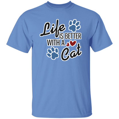Life is Better with a Cat - T-Shirt Rescuers Club