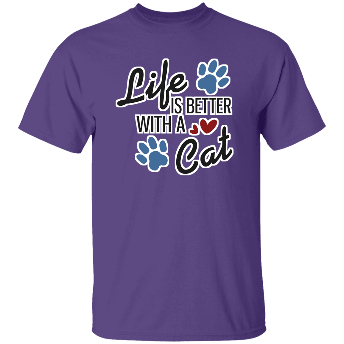 Life is Better with a Cat - Youth T-Shirt.