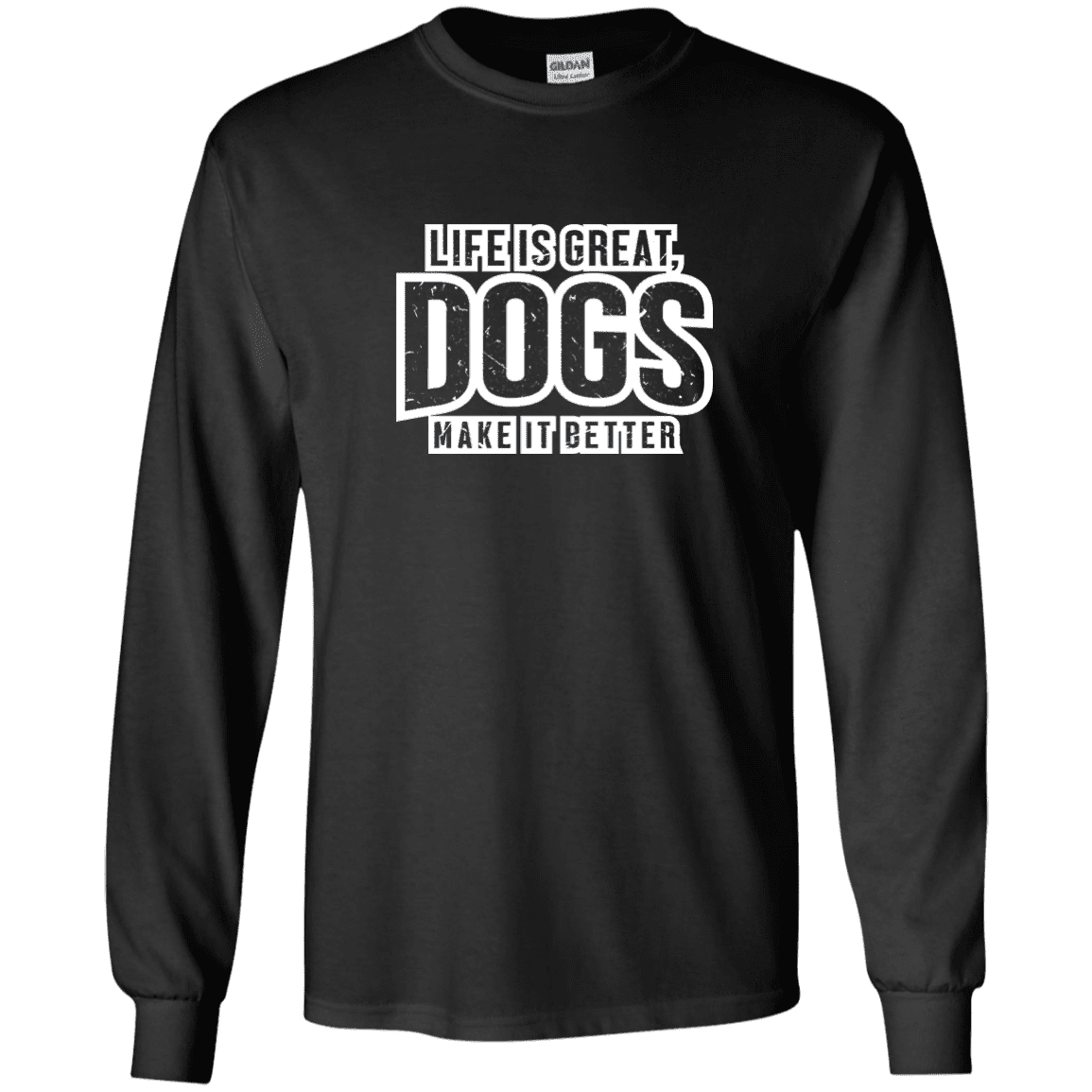 Life Is Great Dogs - Long Sleeve T Shirt – Rescuers Club