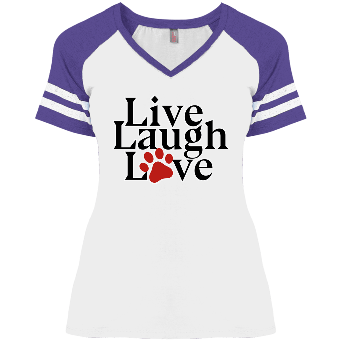 Live Laugh Love - Ladies Varsity V-Neck.