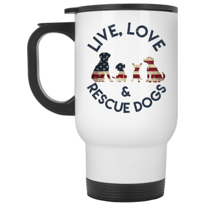 Live Love and Rescue Dogs - Mugs.