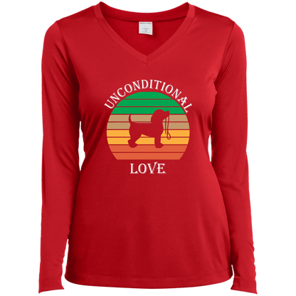 Unconditional Love - Long Sleeve Ladies V Neck.