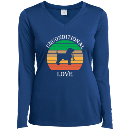 Unconditional Love - Long Sleeve Ladies V Neck.