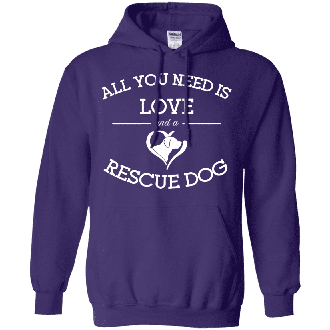 Love and a Rescue Dog - Hoodie.