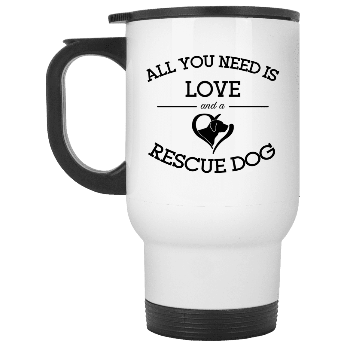 Love and a Rescue Dog - Mugs.