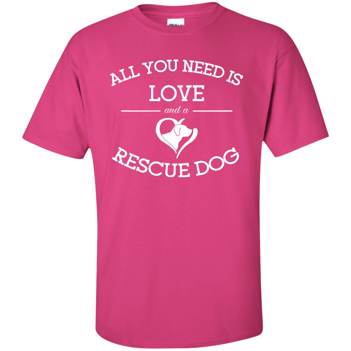 Love and a Rescue Dog - T Shirt.