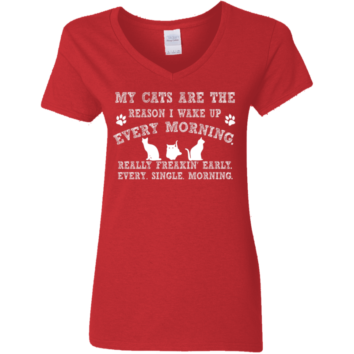 My Cats Are The Reason - Ladies V Neck.