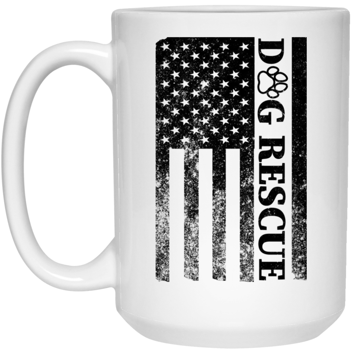 Dog Rescue Flag - Mugs.