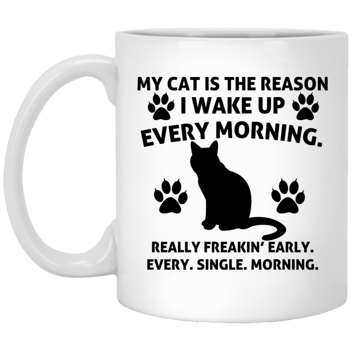 My Cat Is The Reason - Mugs.