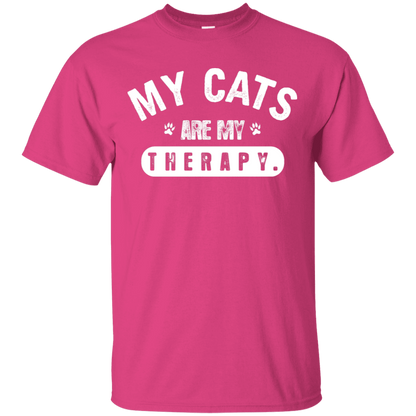 My Cats Are My Therapy - T Shirt.