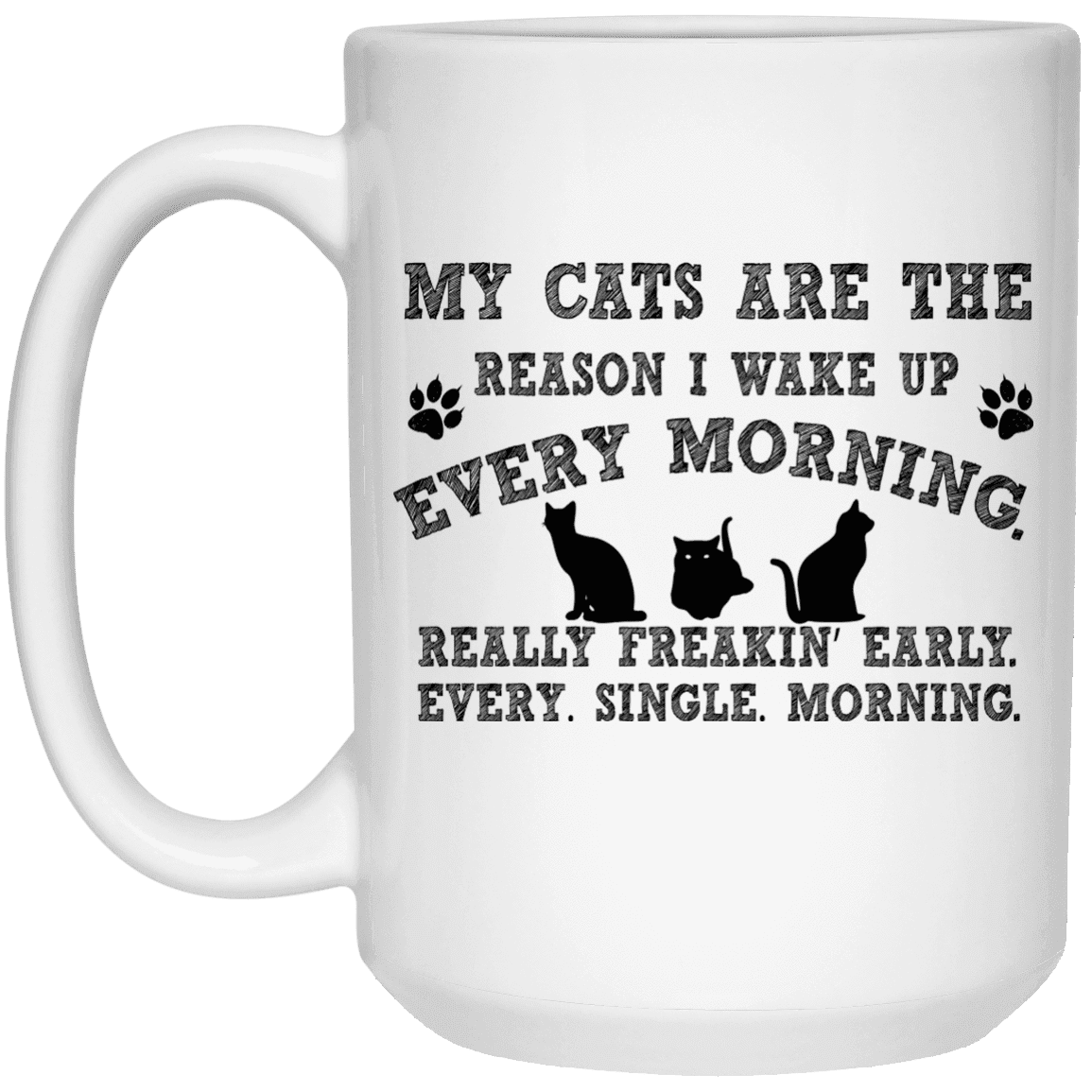 My Cats Are The Reason - Mugs.