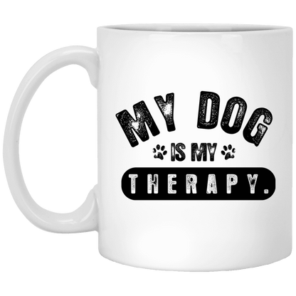 My Dog Is My Therapy - Mugs.