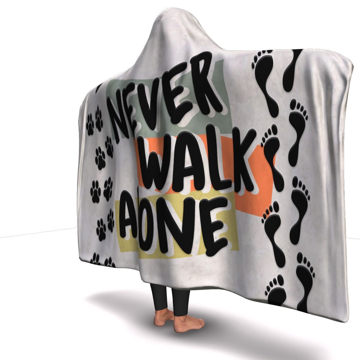 Never Walk Alone - Hooded Blanket.