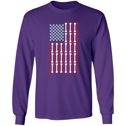 Patriot Flag - Long Sleeve T Shirt.