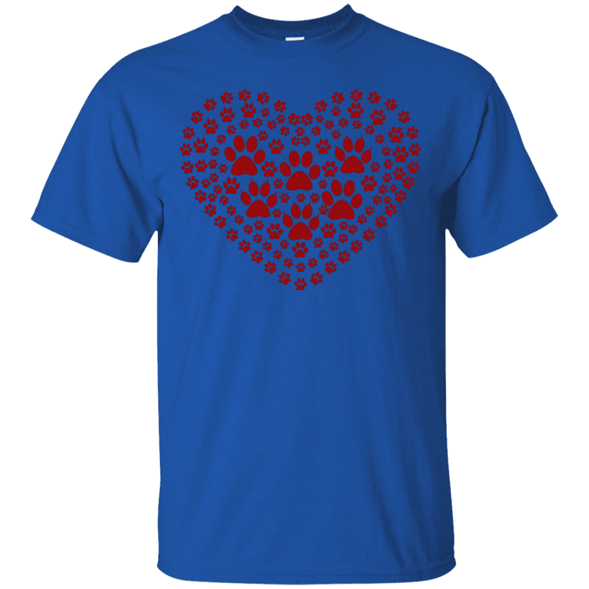 Pawprint Heart - T Shirt – Rescuers Club