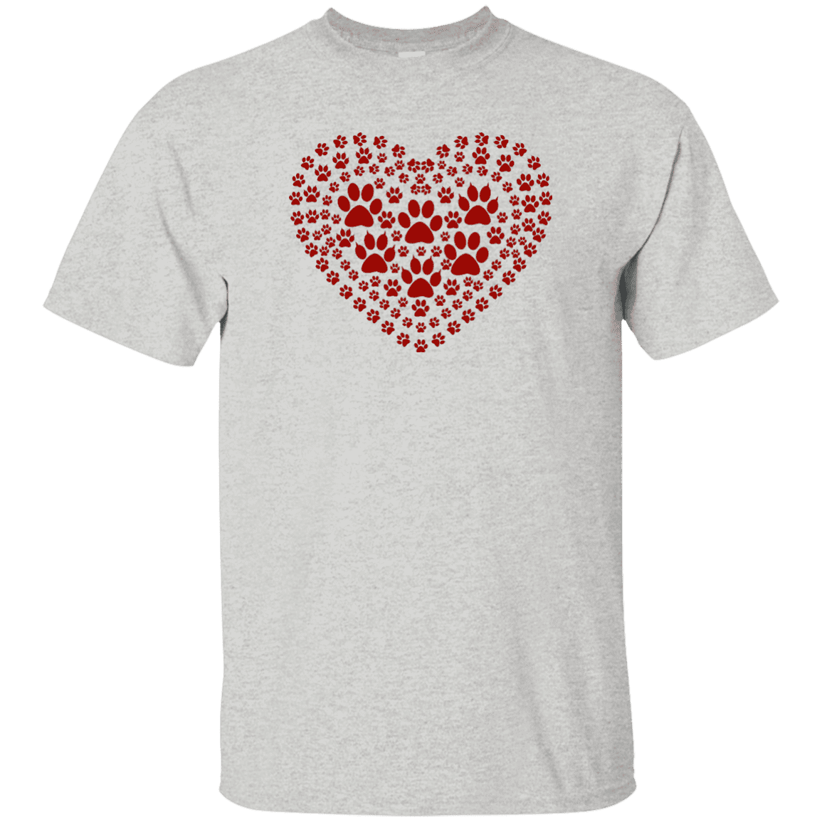 Pawprint Heart - T Shirt.