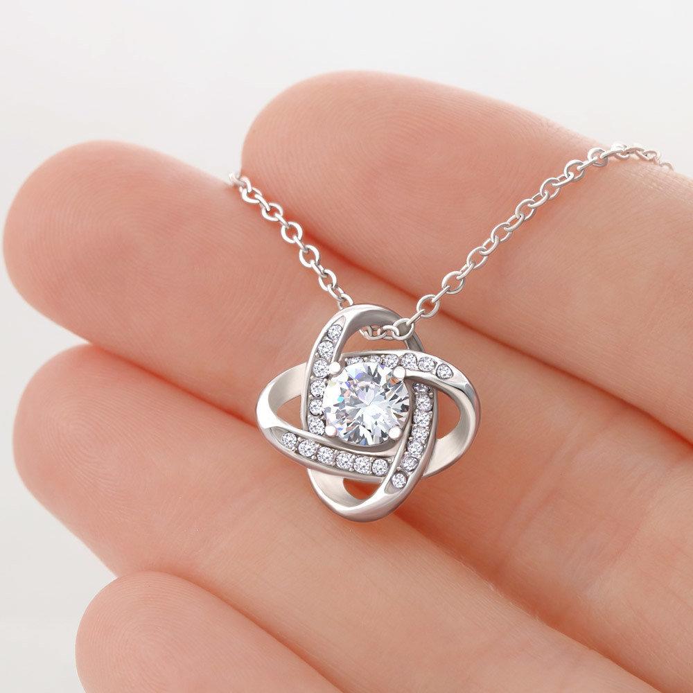 Pawprints On Your Heart - Love Knot Necklace.
