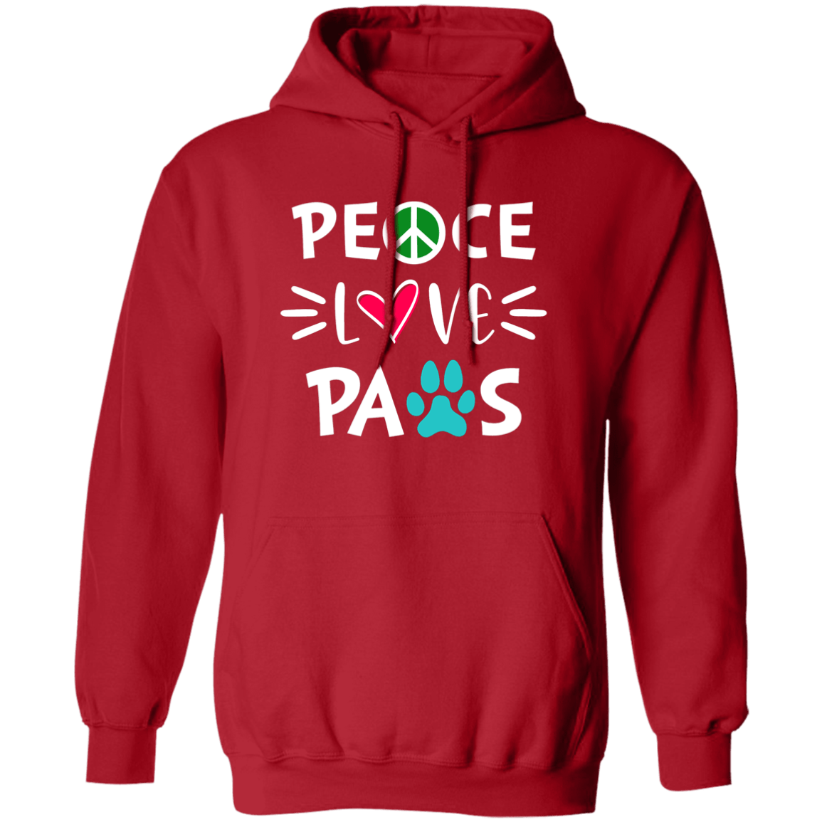 Peace Love Paws - Hoodie.