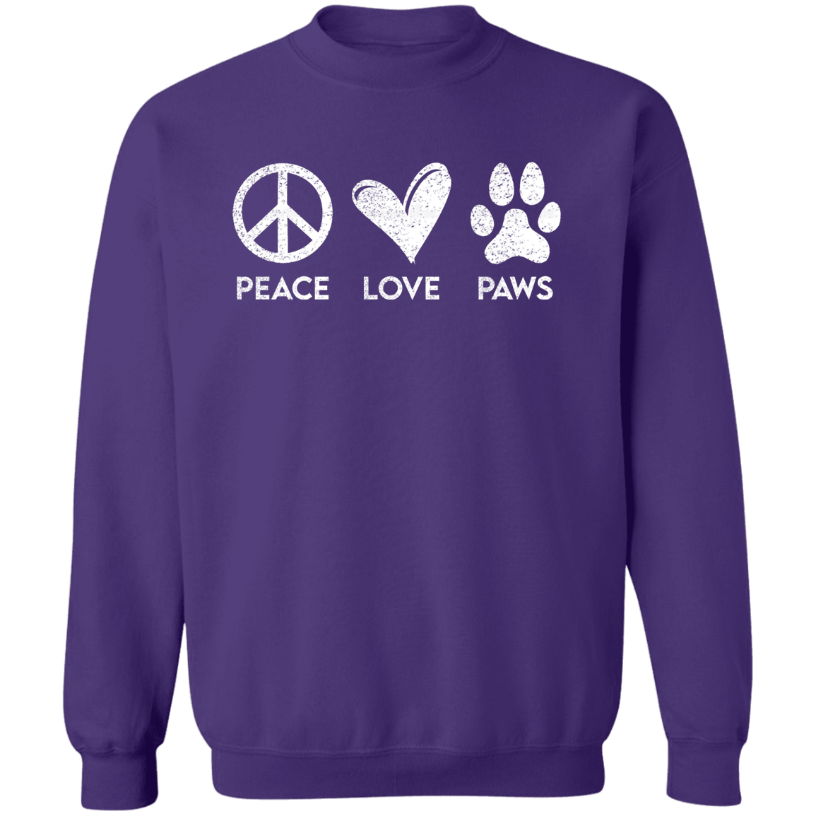 Peace Love Paws Signs  - Sweatshirt.