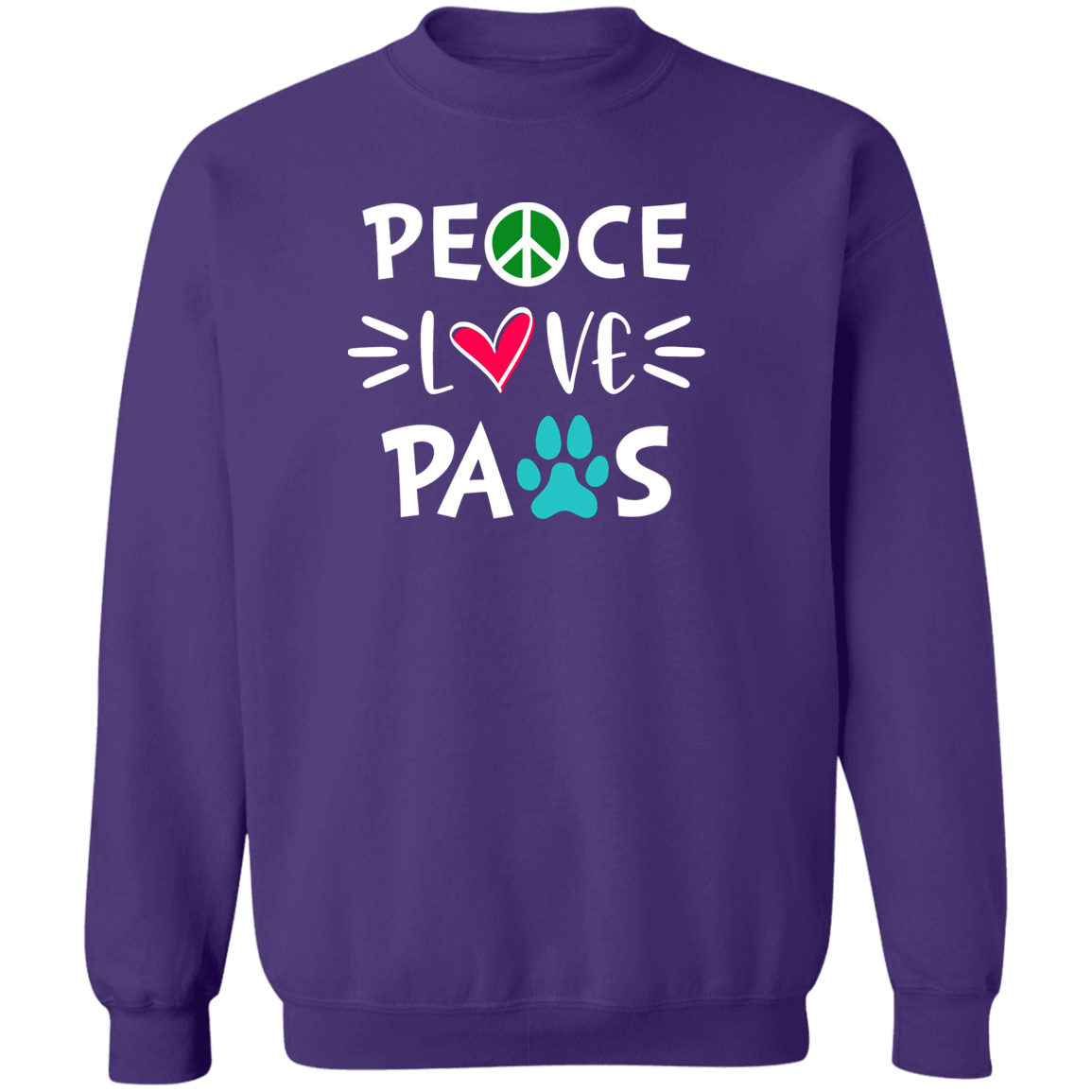 Peace Love Paws - Sweatshirt.