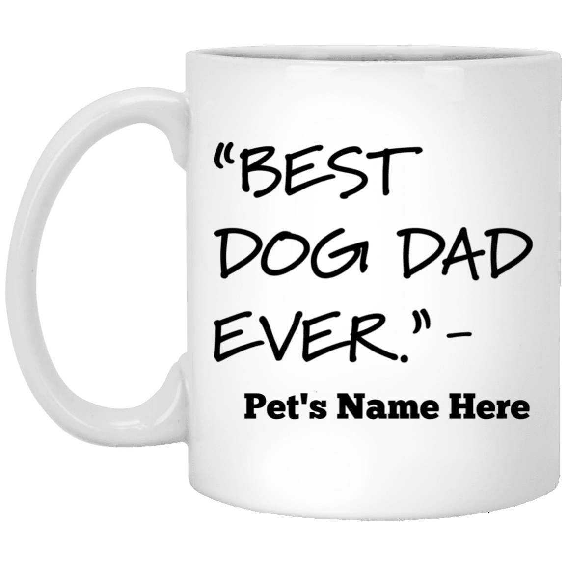 Personalized Best Dog Dad Ever - Mugs.