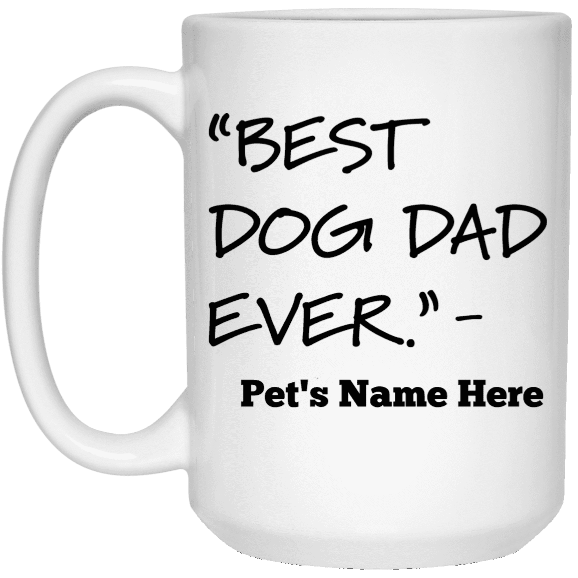 Personalized Best Dog Dad Ever - Mugs.