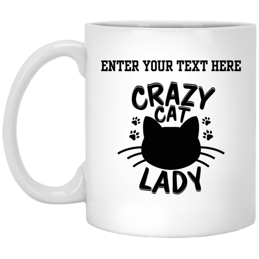 Personalized Crazy Cat Lady - Mugs.