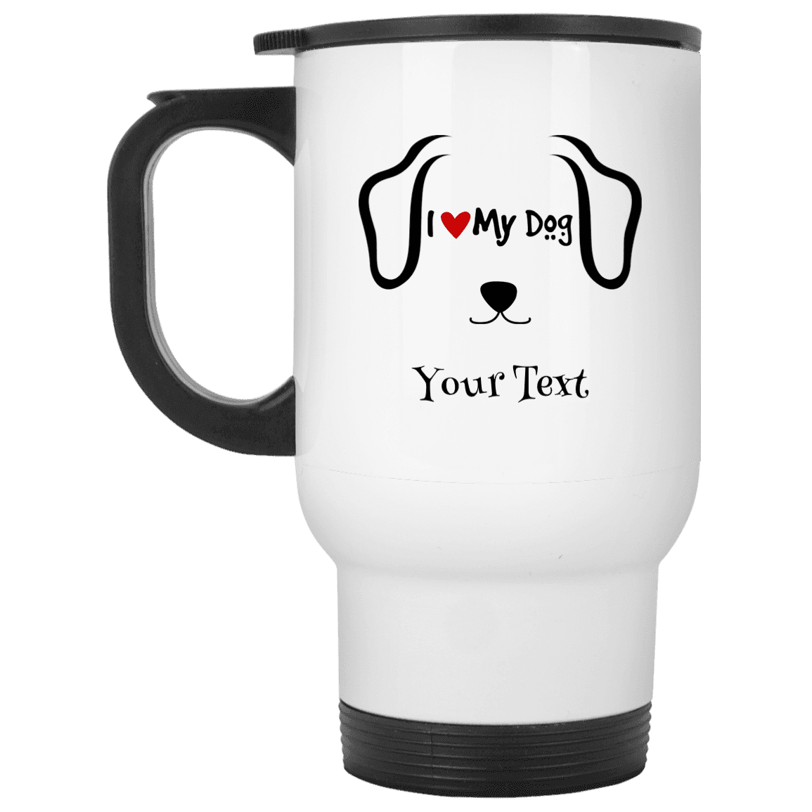 Personalized I Love My Dog - Mugs.
