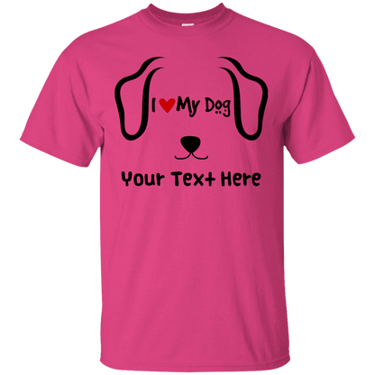 Personalized I Love My Dog - T Shirt.