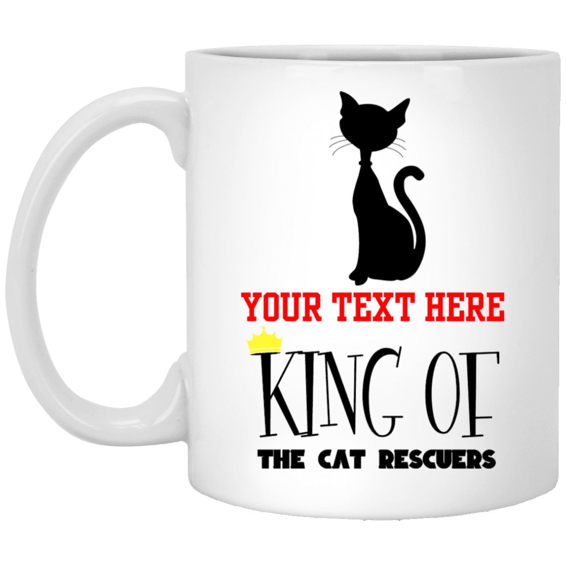 Personalized King Of The Cat Rescuers - Mugs.