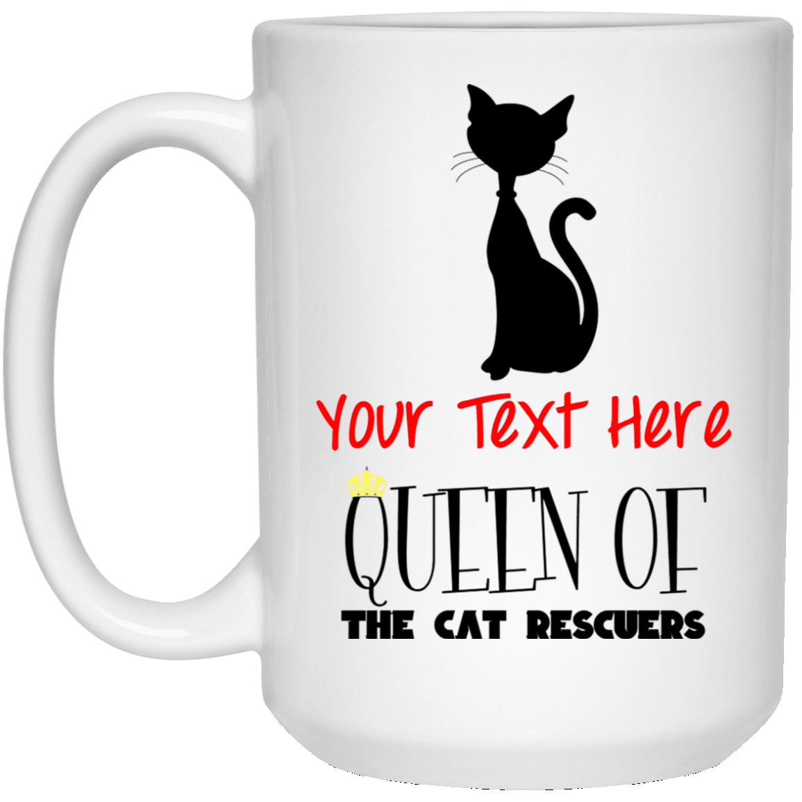 Personalized Queen Of The Cat Rescuers - Mugs.