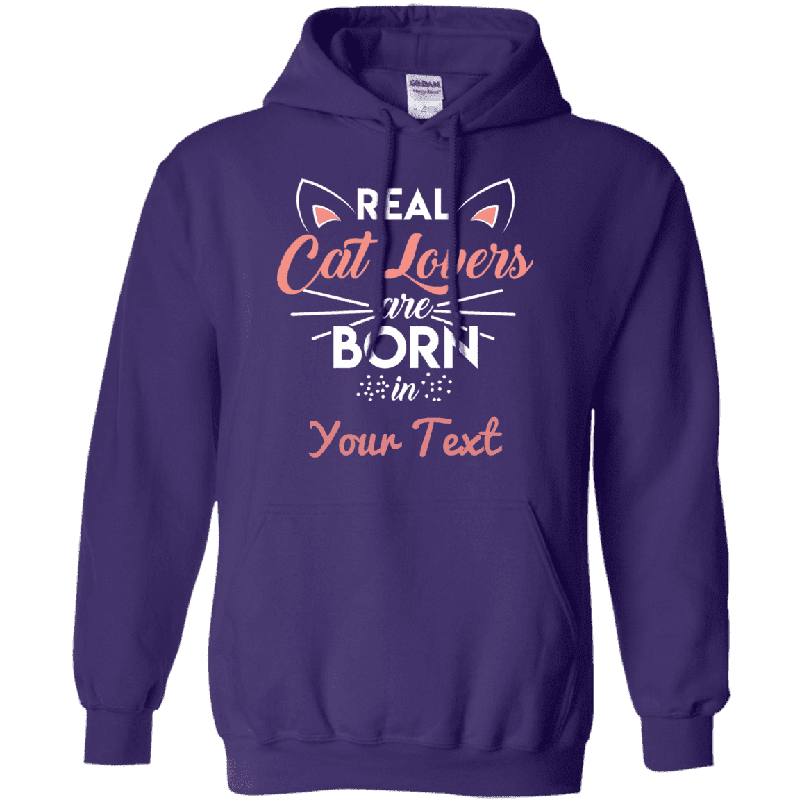 Personalized Real Cat Lovers - Hoodie.