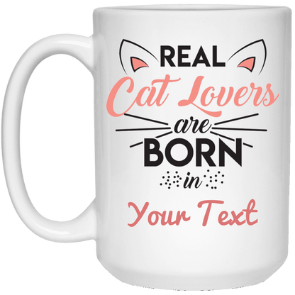 Personalized Real Cat Lovers - Mugs.