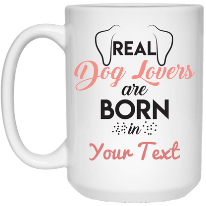Personalized Real Dog Lovers - Mugs.