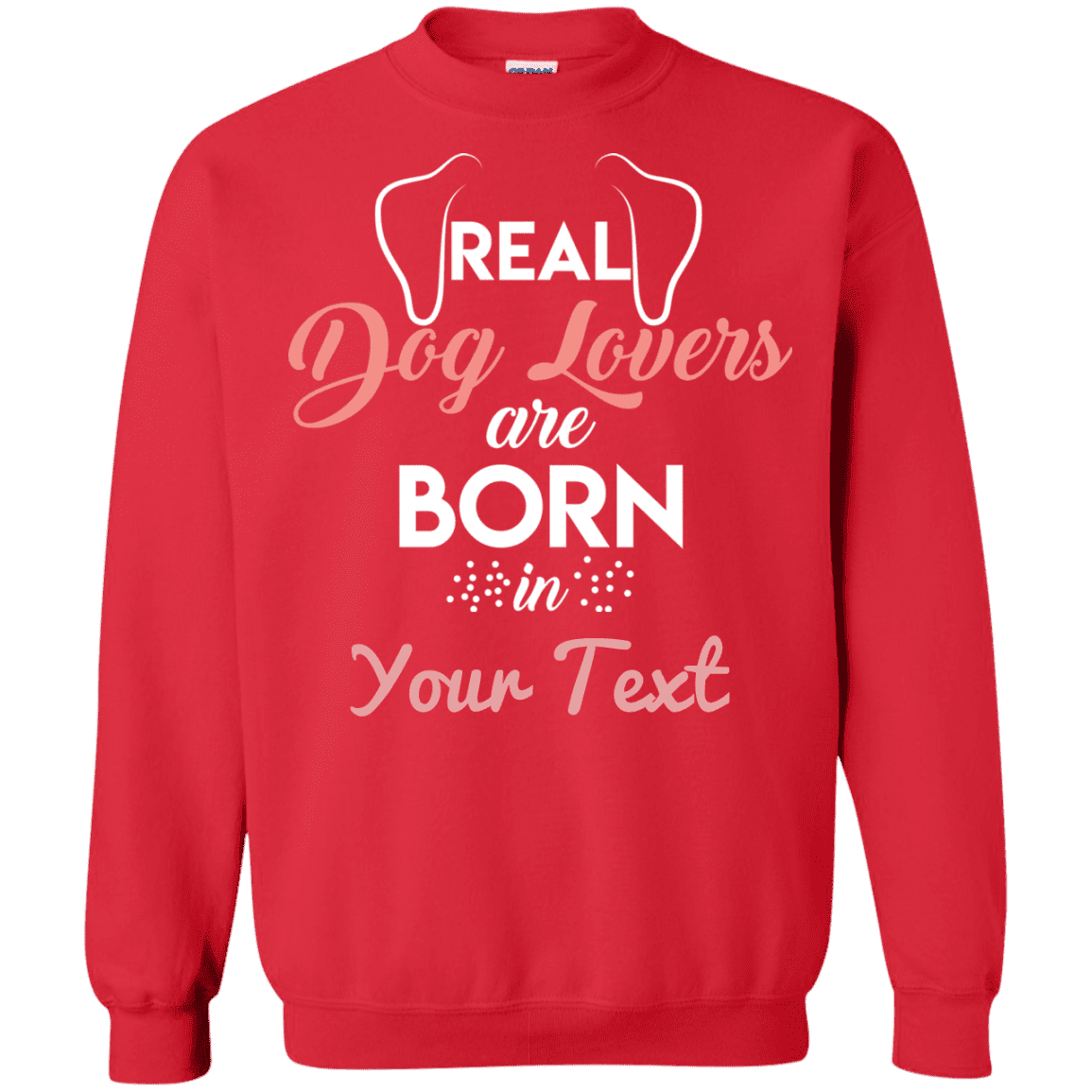 Personalized Real Dog Lovers - Sweatshirt.