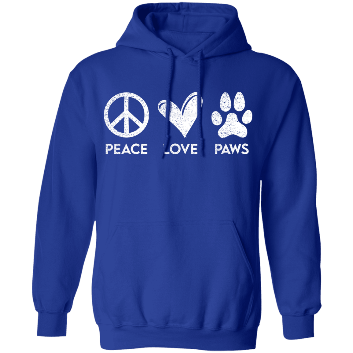 Peace Love Paws Signs  - Hoodie.