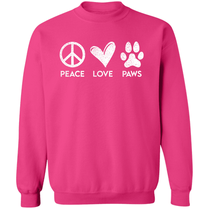 Peace Love Paws Signs  - Sweatshirt.
