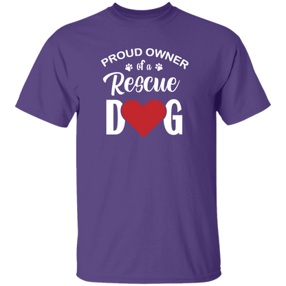 Proud Owner Of A Rescue Dog - T Shirt.
