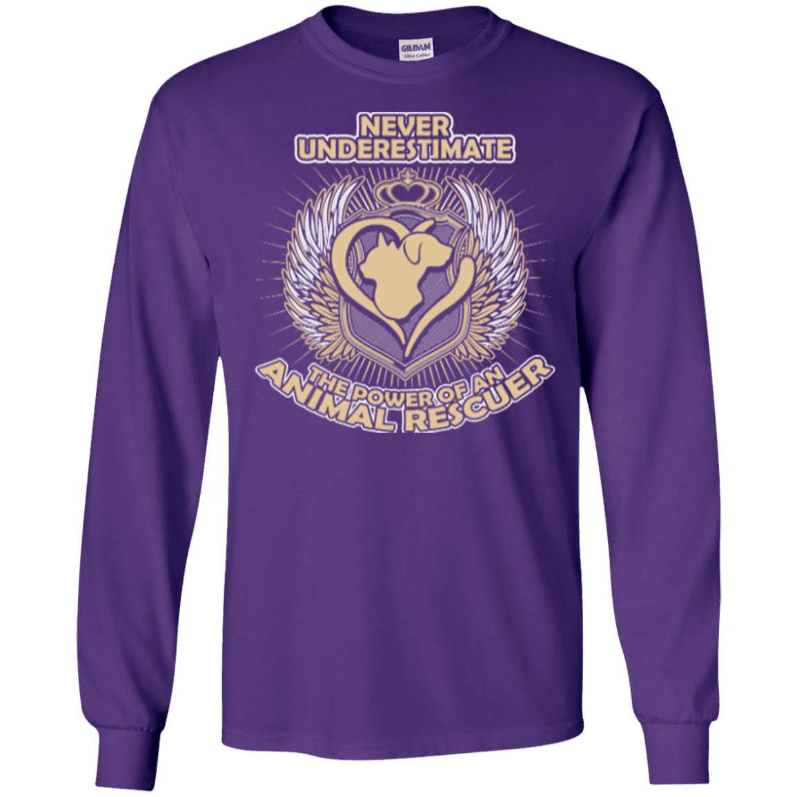 Power Of An Animal Rescuer - Long Sleeve T Shirt.